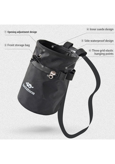 Vkemall Tırmanış Ve Halter İçin Pratik Magnezyum Tozu Çantası Ve Fırça Seti