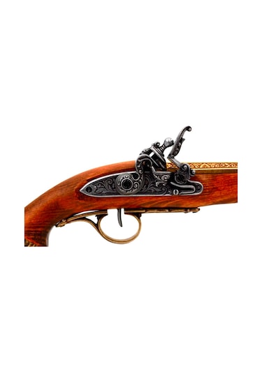 Denix Dekoratif Flintlock Pirate Pistol 36 Cm, 18. Yüzyıl