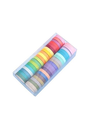 Prestigegoods 40 Renkli Dayanıklı Ofis Bantı - Kolay Kullanım, Uzun Ömürlü, Yapışkanlı