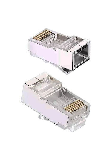 Cat6 Metal Rj45 Jack Konnektör Uç Lan Ethernet Jak 100 Adet
