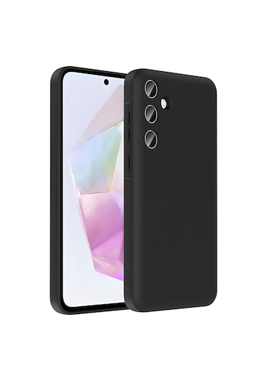 Kılıfist Galaxy Uyumlu A26 Kılıf Kamera Korumalı Kartlık Hazneli Klfs Vitra Kapak - Siyah Siyah