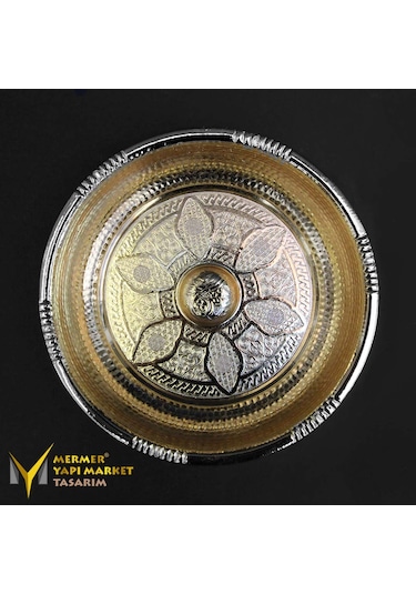 Altın Kaplama Osmanlı Hamam Tası - Pirinç Altın