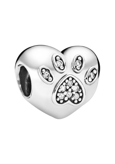 Nur Silver Taşlı Pati Gümüş Charm Nur-bl01234