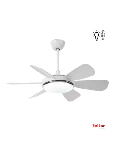 Taflan - Kaşkar F6661 Beyaz Lambalı Tavan Vantilatörü
