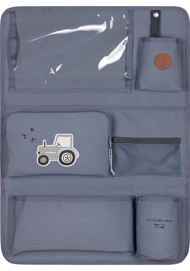 Lassig Happy Prints Organizer Tractor Mavi