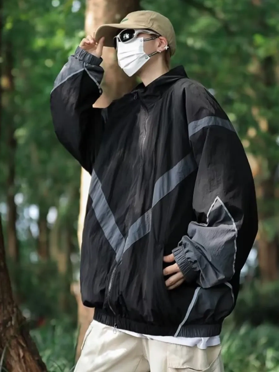 Retro 90'lar Oversize Vintaj Y2k Rüzgarlık 430650839 Siyah