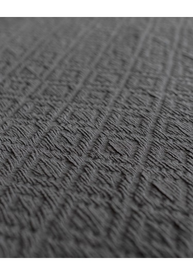 Madame Coco Vue King Size %100 Pamuk Yatak Örtüsü - Lüks Koleksiyon - Koyu Gri Gri