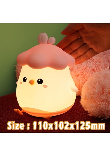 Woukksy Çocuk Gece Lambası Bebek Silikon Gece Lambası, Kawaii