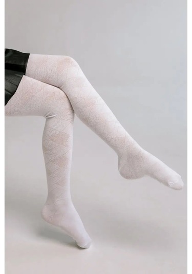 Isimbajskaa Culocnaa Fabrika Çocuklar İçin Ajurlu Taytlar 76470634 Beyaz