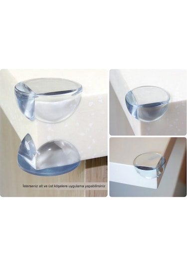 Portakal Safety Şeffaf Köşe Koruyucu 4'lü Çok Renkli