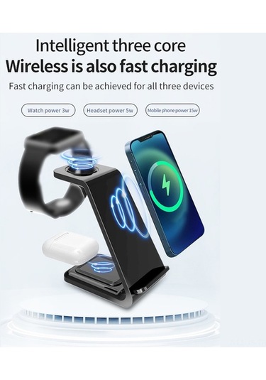Fastbuy 4'lü Kablosuz Manyetik Şarj Seti - İphone 8/11/12/13 Uyumlu, 15w Hızlı Şarj