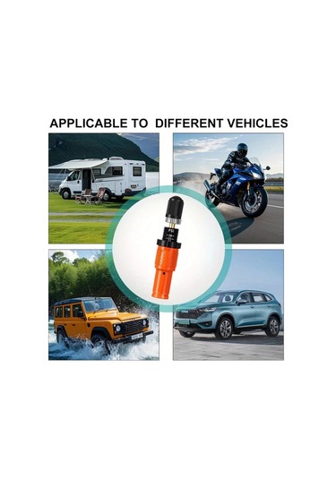 Elmpaly 10-30 Psı Otomatik Lastik Hava Boşaltma Valf Seti 4'lı Turuncu - Arazi 4x4, Kamyon, Suv, Motosiklet İçin