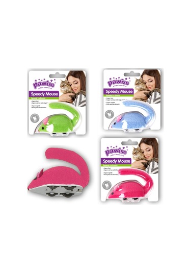 Cosmotex Pawise Kurmalı Peluş Fare Kedi Oyuncağı 9 Cm
