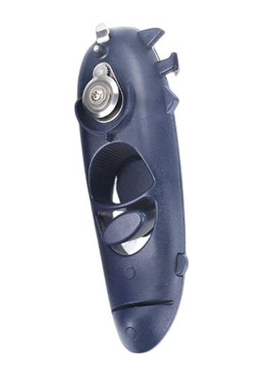 Ağır Hizmet Konserve Açacağı Manuel Kavanoz Kapağı Sökücü Yumuşak Dokunuşlu Saplı Keskin Bıçak Düz Kenarlı Çok Fonksiyonlu Şişe Açacağı Gri