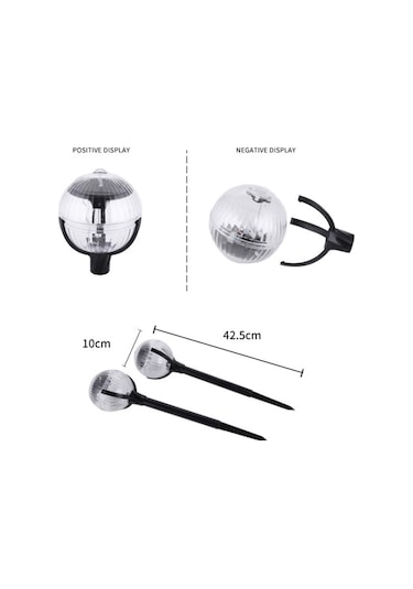 Cbtx Bahçe Aydınlatma Güneş Sihirli Top Çim Işığı Led Bahçe Işık Renkli Işık Kontrol Işığı