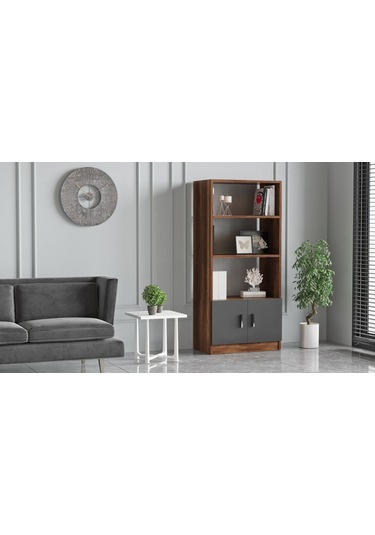 Robinhome Robin Home Verona D Ofis Kitaplık Barok- Gri