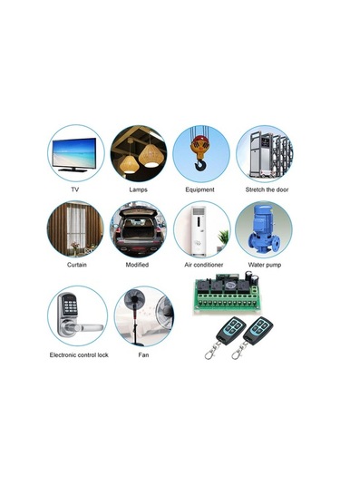 Pazly Dc12v 4k 433mhz Uzun Menzilli Rf Anahtar Seti, 2v+1a Akıllı Ev Otomasyonu İçin 1527 Yonga Diğer Diğer