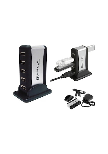 7 Port Usb Çoklayıcı Usb Hub Çoğaltıcı Adaptörlü Pc Notebook