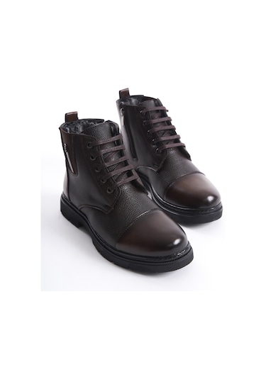 Garantili Darko Soğuk Geçirmez Kürklü Çocuk Bot Kahverengi