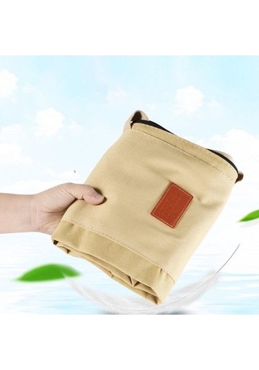 Pazly Balıkçı Çubuk Torbası - Tuval Katlanmış Seyahat Çantası Mavi