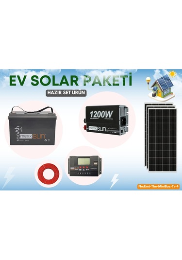 Yayla Paketi Lifepo4 Akülü Güneş Panelli Sistem