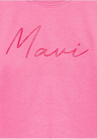 Mavi - Mavi Logo Baskılı Pembe Tişört 7610181-91355 Pembe