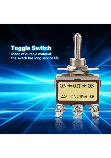 Suofeng 3 Pozisyonlu On-off-on Anlık Tıkla Anahtar, 6 Pin, 12mm, 15a 250vac, Otomobil-ev Aleti-indüstriyel Kontrol İçin Dayanıklı