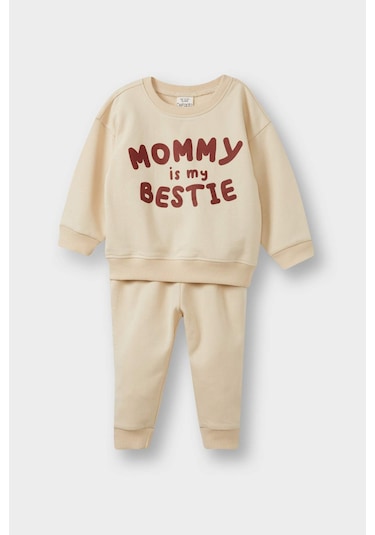 Defacto Erkek Bebek 2li Takım Baskılı Sweatshirt Eşofman Altı E8999a525wner42 Ekru Defacto Erkek Bebek 2li Takım Baskılı Sweatshirt Eşofman Altı E8999a525wner42 Ekru