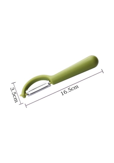 Cbtx Paslanmaz Çelik Yuvarlak Saplı Soyucu Şeker Kamışı Kazıyıcı Meyve Düzlemi Yeşil