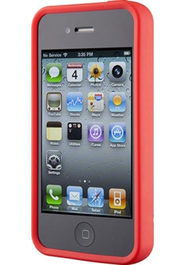 Speck Apple Uyumlu iPhone 4s/4 İle Pixelskin Hd Silikon Kılıf Kırmızı Kımırızı