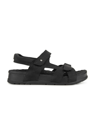 Muya Sagrado Anatomik Memory Foam Topuk Dik. Masaj Taban Erkek Terlik Siyah Siyah