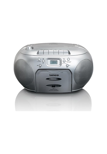 Lenco Scd-420 Sı - Taşınabilir Fm Radyo Cd Kaset Çalar Gümüş