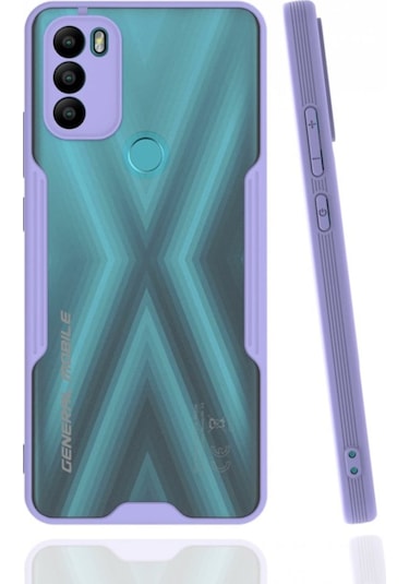 General Mobile Gm 21 Plus Kılıf Platin Renkli Şık Silikon Kılıf