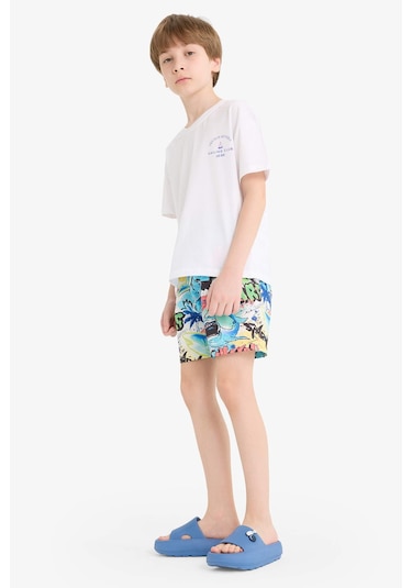 Defacto Erkek Çocuk Deniz Şortu F5856a825hser105 Ekru
