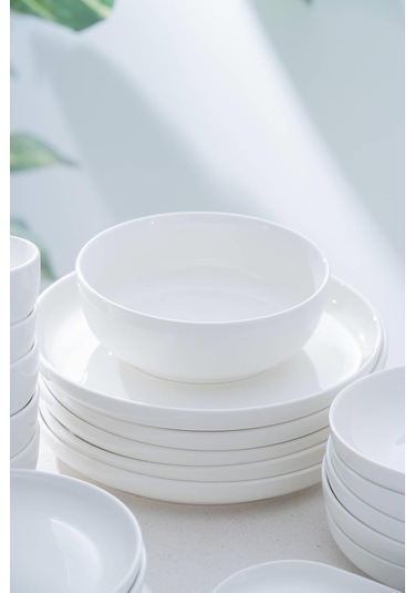 Diona 6 Kişilik 27 Parça Yemek Takımı Beyaz