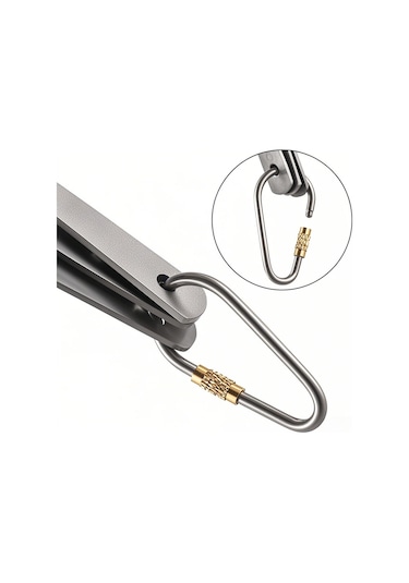 Ranyeek Titanium Yemek Ünitesi - Çatal, Kaşık, Bıçak Seti Outdoor Kamp İçin Taşınabilir Hafif Ve Dayanıklı Malzeme Gümüş