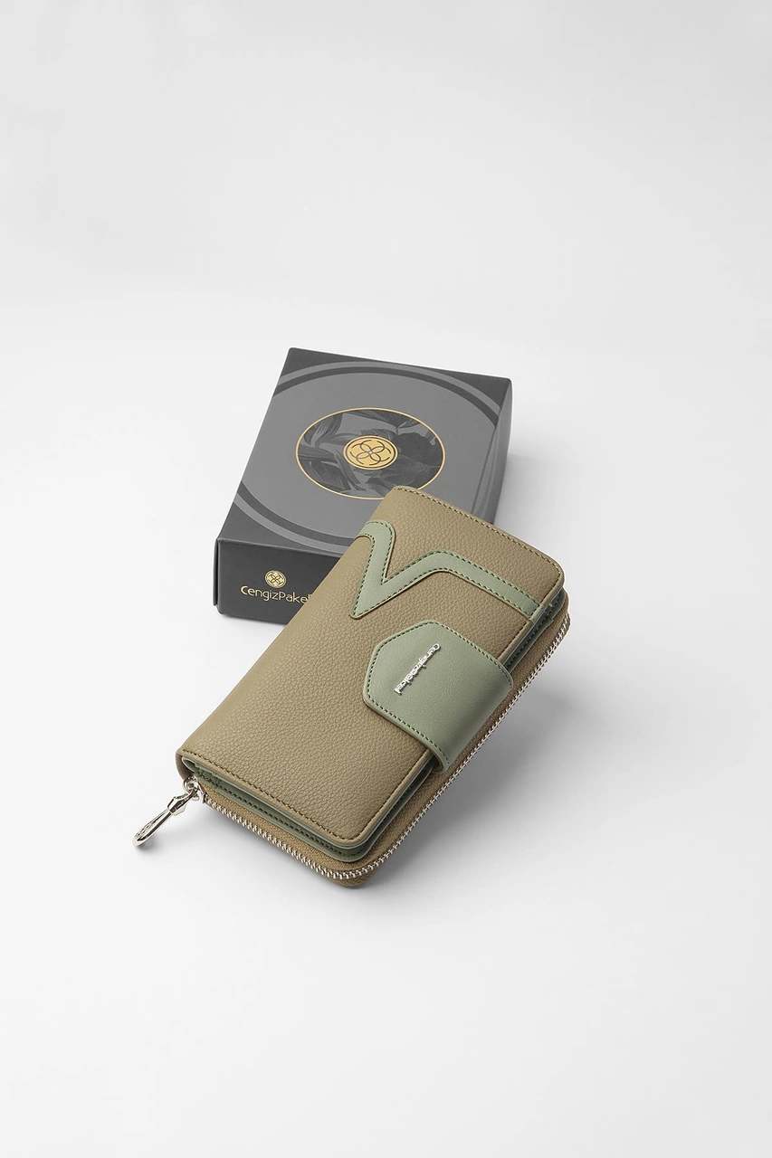 Cengiz Pakel Orta Boy Kadın Cüzdan 65295m - Haki 65295m-haki