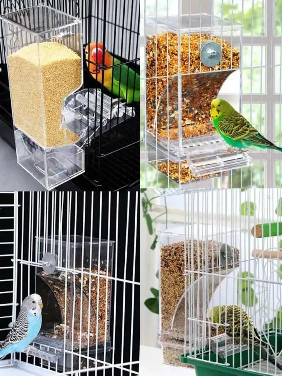 Petsroom Kuşlar Ve Kakadu Mısır Kuşu İçin Kafes Otomatik Yemlik Yemlik 420029820