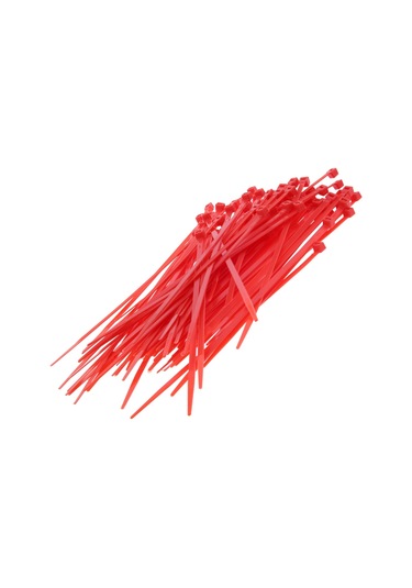 Tek-iş Kablo Bağı Plastik Cırt Kelepçe 200 Mm X 2.5 Mm Kırmızı 100 Adet