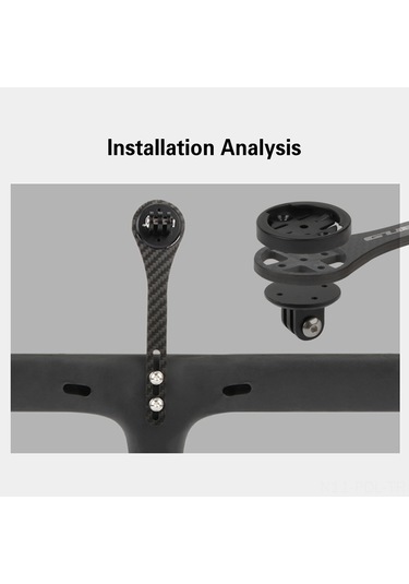 Padalink Gub 695 Karbon Fiber Bicycle Bilgisayar Tutucu, Yol Bisikleti Dönük Saplı, 17g Hafif, Bryton/wahoo/cateye/spor Kamera Uyumlu Çok Renkli