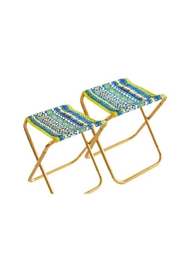 Bloomnest Katlanır Etnik Sandalye, Taşınabilir Kamp Bankı, A523 Altın-siyah, Oxford Kumaş, Açık Hava Yürüyüş İçin Altın - Siyah