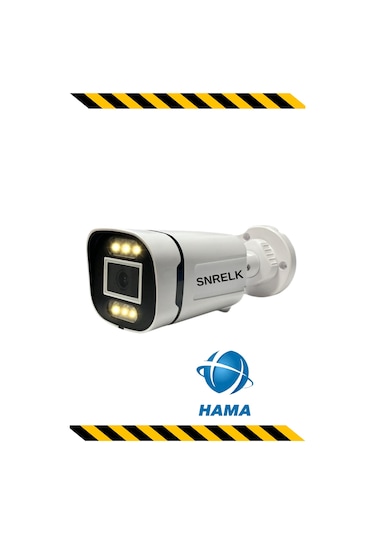 Snrelk Gece Renkli 6x Led Warm Lıght Geniş Açı Güvenlik Kamerası