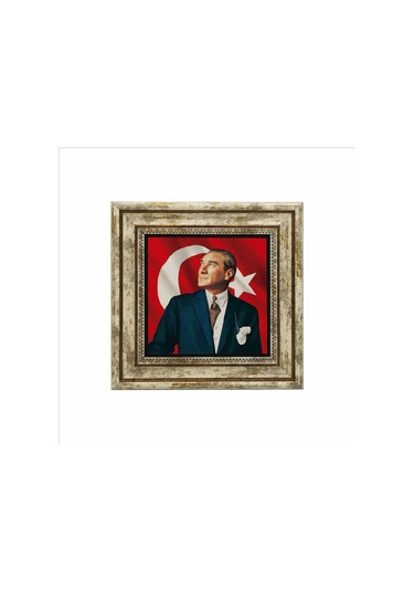 Mustafa Kemal Atatürk Baskılı Taş Tablo 25x25 751