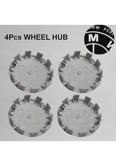 Dashanshop Siyah Abs Jant Kapakları 68mm Bmw E34 E36 E60 E90 E46 E70 F10 F20 F30 X5