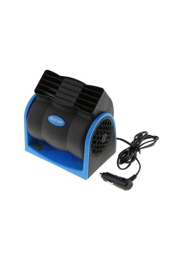 Xindoker Oto İçin Yapay Zeka Kontrollü Hava Soğutucu - Sessiz Çalışma, Hız Ayarlı, 12v Turbofan Mavi, İngilizce Arayüz