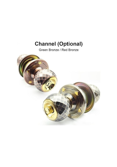 Pazly Yeşil Kapı Tokmağı Alüminyum Alaşımlı Ağır Hizmet Bilyalı Kilit Ayna Kaplaması, Yatak Odası Banyosu İçin 3 Anahtarlı