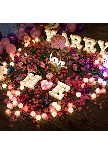 Maiyame Kırmızı Kalp Şekilli Led Dekoratif Işık - Sadece Sabit Islak Beyaz Işık, Ip42 Su Geçirmez, 2xaa Pil Dahil Değil , Parti/düğün/ev Dekorasyonu İçin Kırmızı