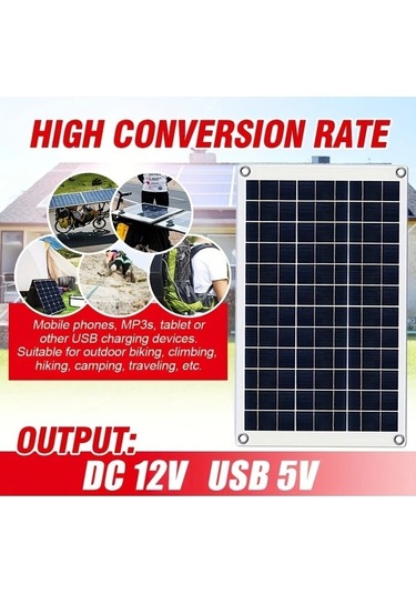Besthome1 Dream011 Taşınabilir 12v Usb Güneş Şarj Kiti, Yüksek Verimli Kontrol Cihazlı Modülü