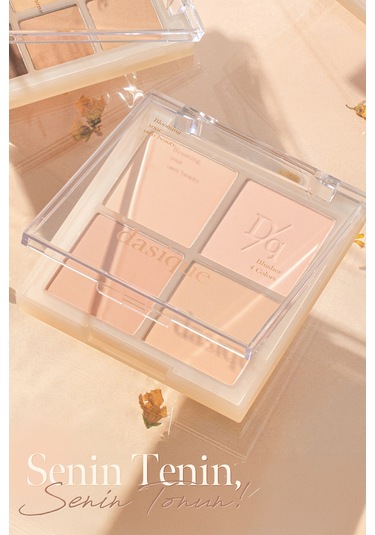 Dasique Karıştırılabilir Renklere Sahip 4lü Allık Paleti Blending Mood Cheek 01 Warm Blending 01 Warm Blending