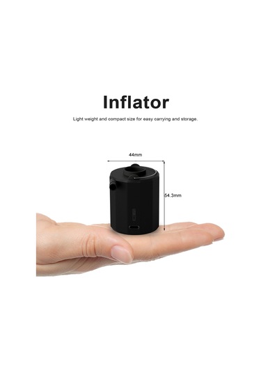 Lemestar Beyaz Çok Fonksiyonlu Mini Hava Pompa - Enflasyon + Vakumlama + Aydınlatma, Taşınabilir Dış Mekan İçin Abs Malzeme 8w Güç